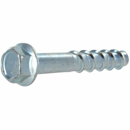 HOMECARE PRODUCTS 0.37 in. Dia. x 4 in. Screw-Bolt Plus Steel Concrete Screw Anchor, 15PK HO2738921